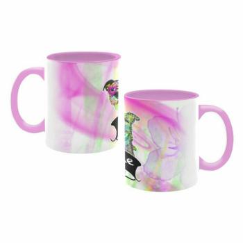 Tasse "Familienhunde rosa"