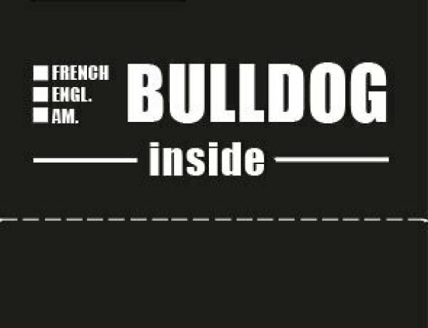 Autoetikett "BULLDOG inside"