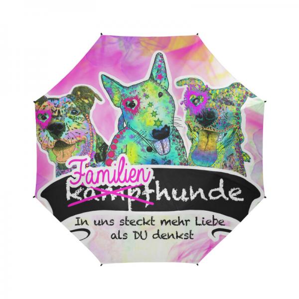 Regenschirm "Familienhunde Rosa"